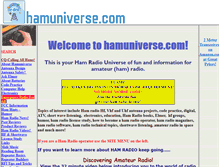 Tablet Screenshot of hamuniverse.com